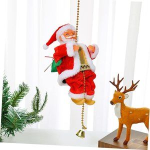 🎅Christmas Santa Claus 🎅Musical Toys 🎁Electric Chimney Climbing Ladder
